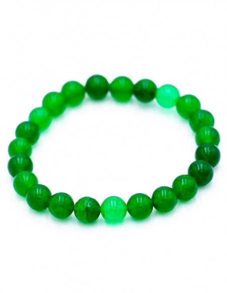 Braccialetto di perle di giada verde