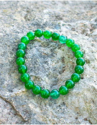 Bracelet Perles Jade Vert