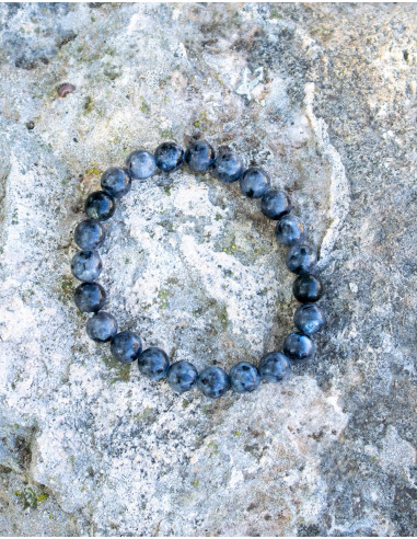Bracciale in labradorite naturale