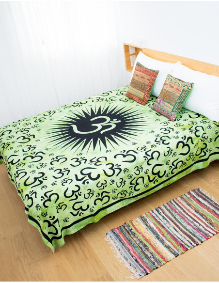 Om Simbolo Coperta Verde
