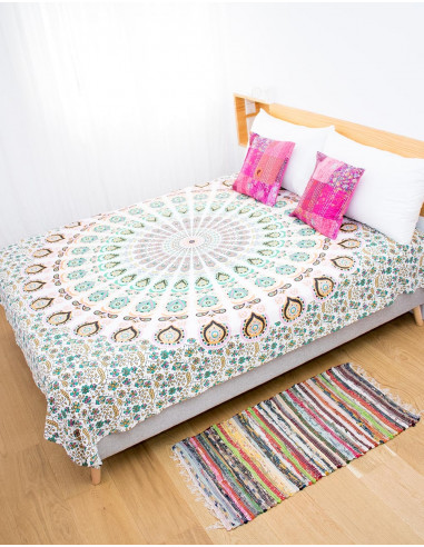 Multicolored Mandala Quilt