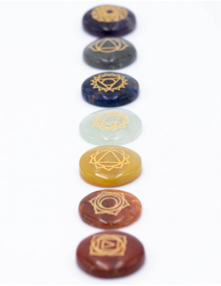 Sac avec 7 Pierres Chakras