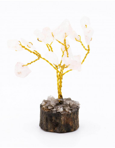 Escultura de Árvore de Quartzo Rosa