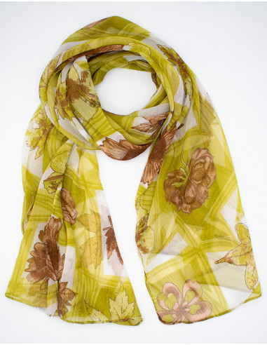Lenço Chiffon Outono