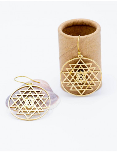 Runde goldene Ohrringe 2