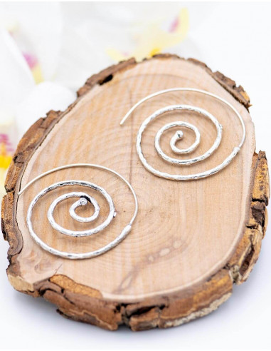 Boucles d'oreilles pendantes circulaires