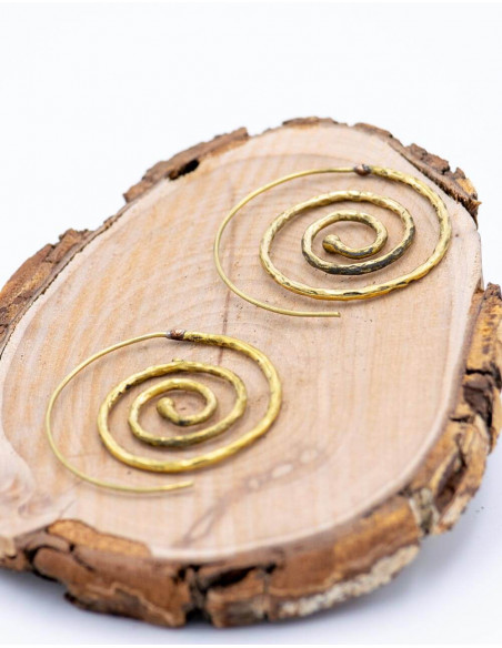 Boucles d'oreilles pendantes circulaires