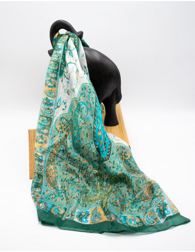 Foulard rectangulaire en soie