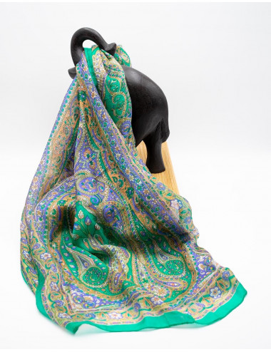 Foulard rectangulaire en soie 2