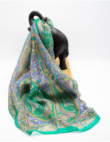 Sciarpa di seta rettangolare