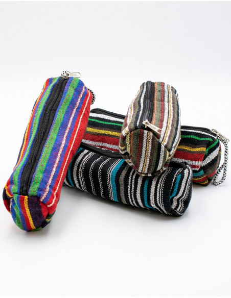Striped Cylindrical Case