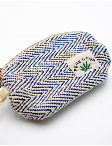 Blue Hemp Toiletry Bag