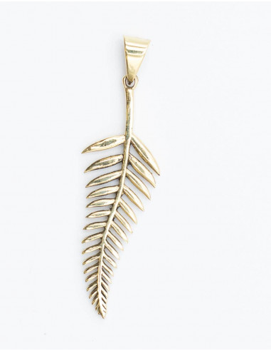 Carved Leaf Pendant