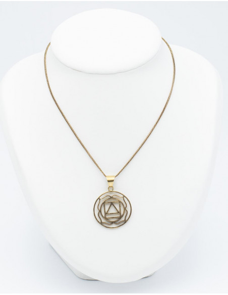 Pendentif Géométrique Doré