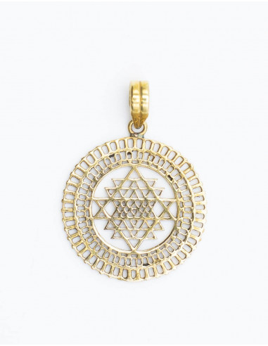 Pendentif Losange Doré