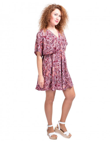 Robe imprimée rose
