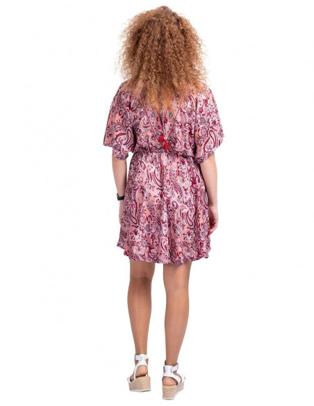 Robe imprimée rose