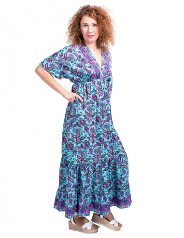 Vestido de verão com babados