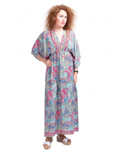 Vestido longo com duas fendas 2