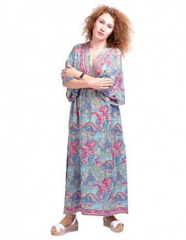 Robe longue à deux fentes