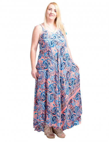 vestido-amplio-seda-estampado-salmon 2
