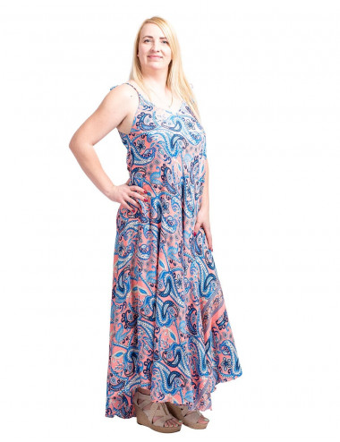 vestido-amplio-seda-estampado-salmon