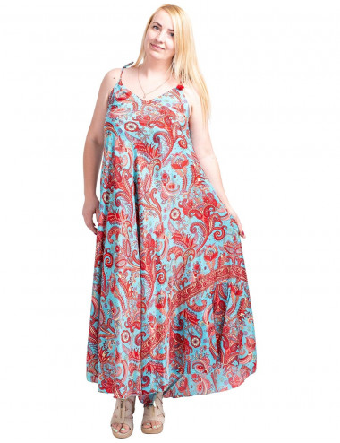 Printed and wide dress