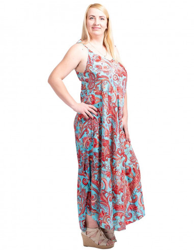 Printed and wide dress