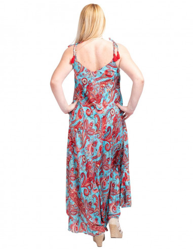Bedrucktes und weites Kleid