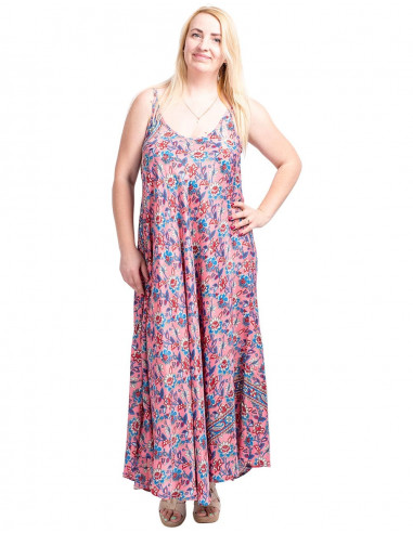 vestido-talla-grande-verano-seda-rosa