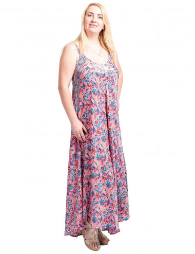 vestido-talla-grande-suelto-seda-rosa