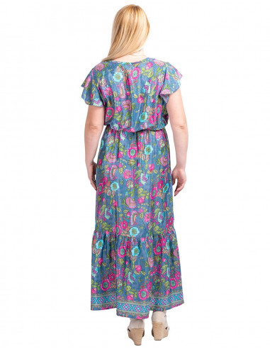 Kleid mit weitem Ausschnitt