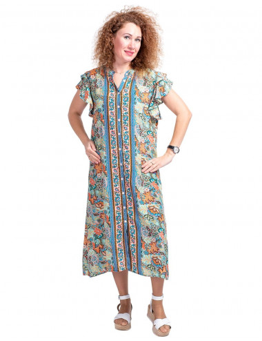 Abito camicia stampato
