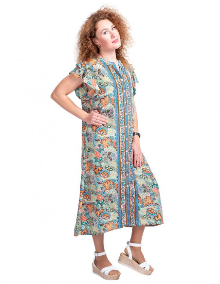 Vestido Camisa Estampada