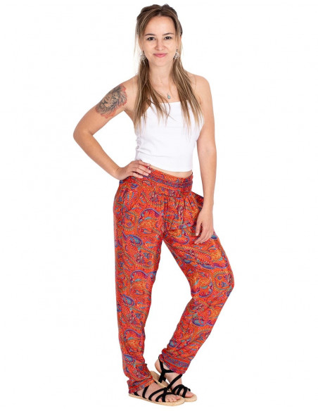Calça skinny estampada