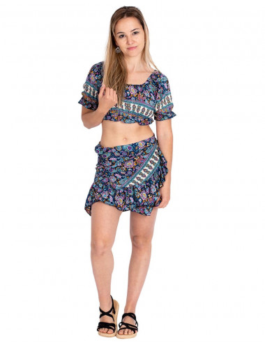 Seidenminirock und Top-Set 2
