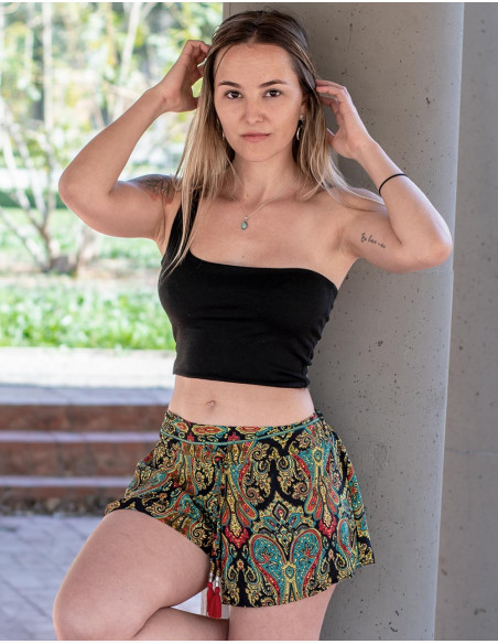 Short ample en soie