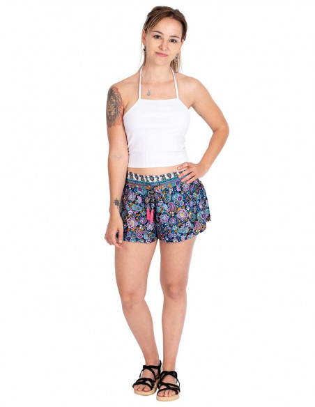 shorts de seda