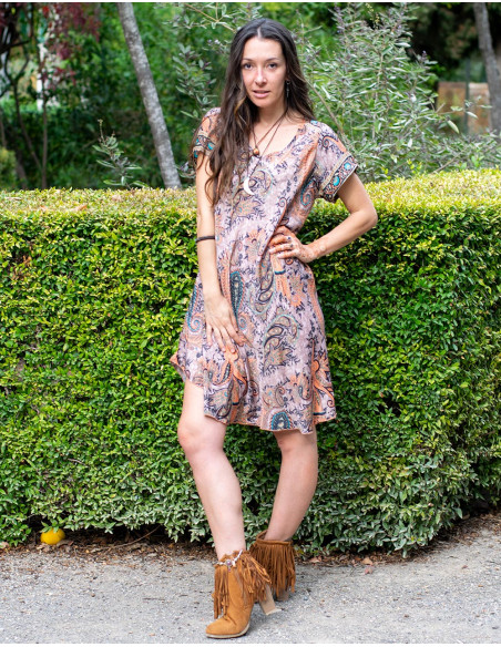 Robe basique manches courtes