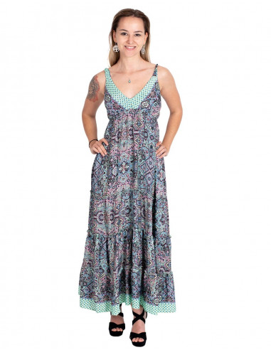 Robe longue à bretelles