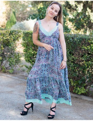 Robe longue à bretelles 2