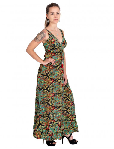 Vestido com busto franzido