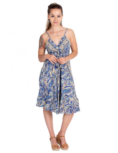 Robe nœud sous la poitrine
