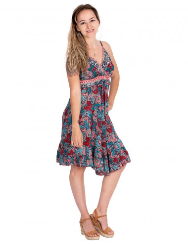 vestido de seda estampado 2