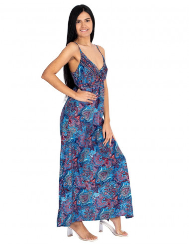 vestido-largo-tubo-seda-azul 2