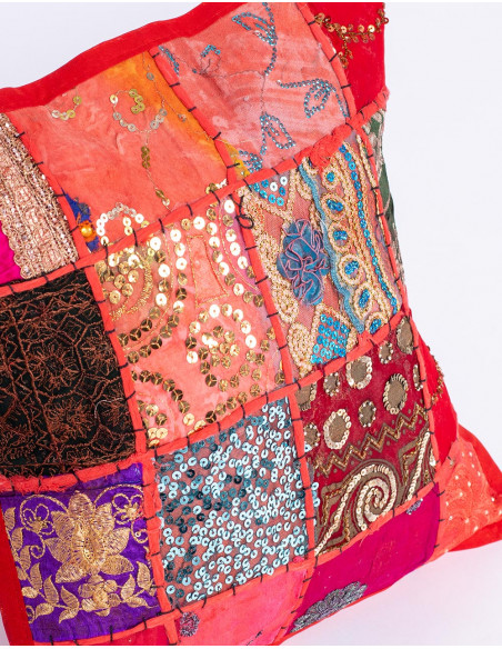 Capa de Almofada de Patchwork