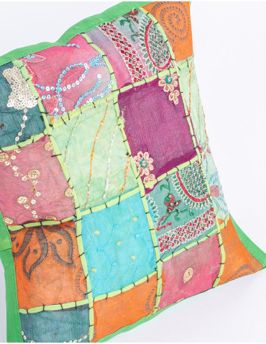 Patchwork-Kissenbezug