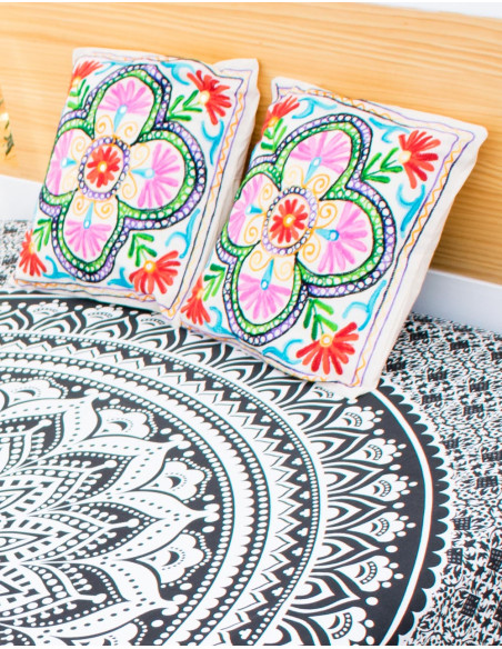 Housse de coussin Fleurs