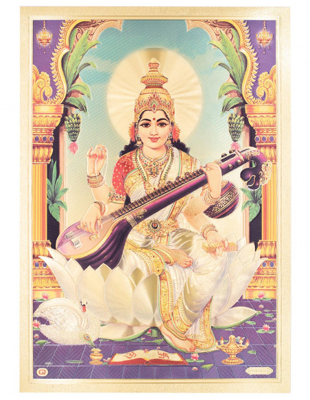 lamina-dorada-imagen-sarasvati