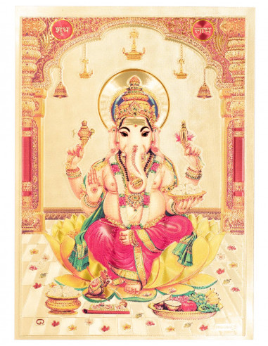 Ganesha folha de ouro